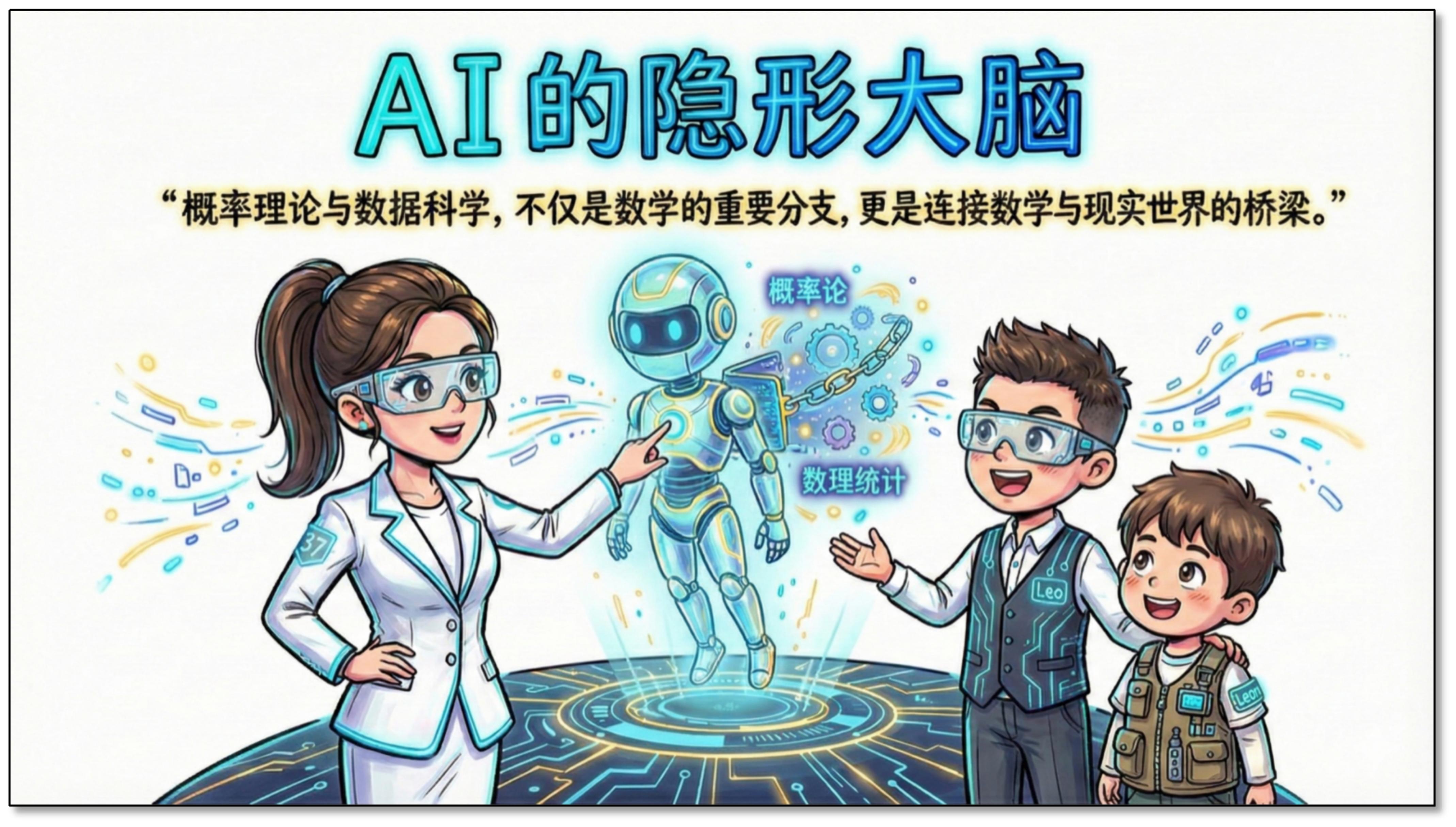 AI的隐形大脑——概率理论与数据科学，不仅是数学的重要分支，更是连接数学与现实世界的桥梁
