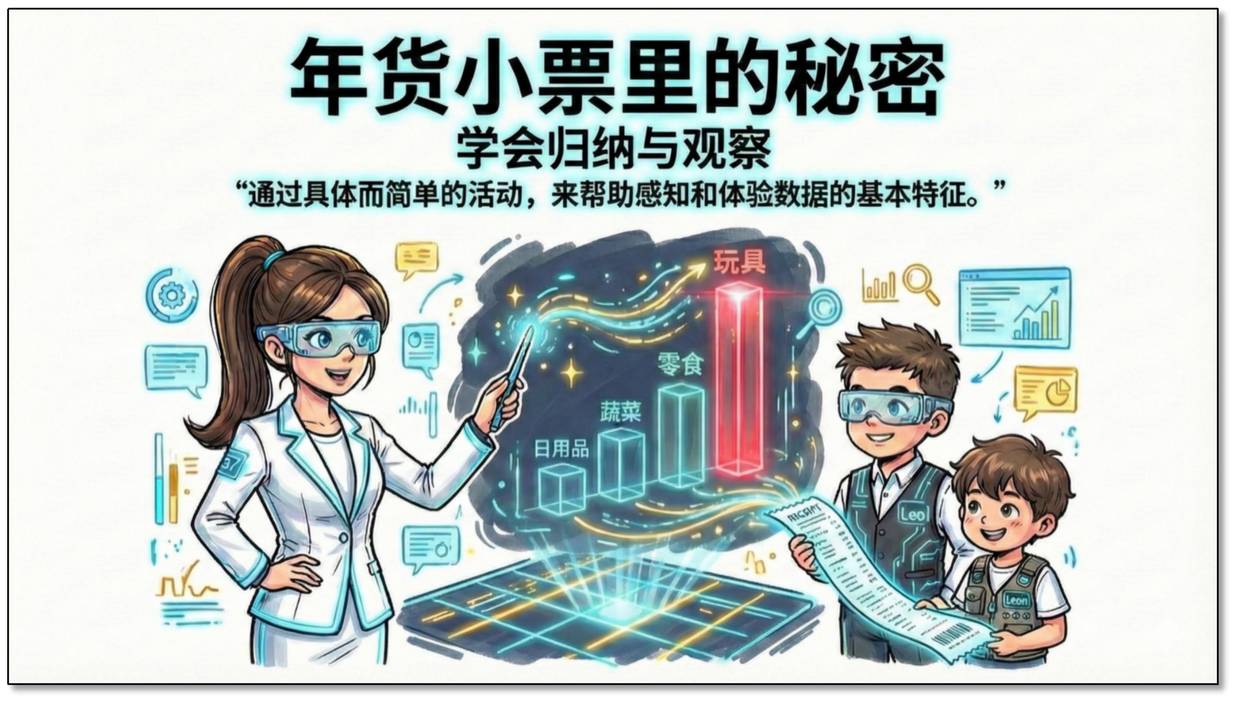 年货小票里的秘密——学会归纳与观察：通过具体而简单的活动，来帮助感知和体验数据的基本特征